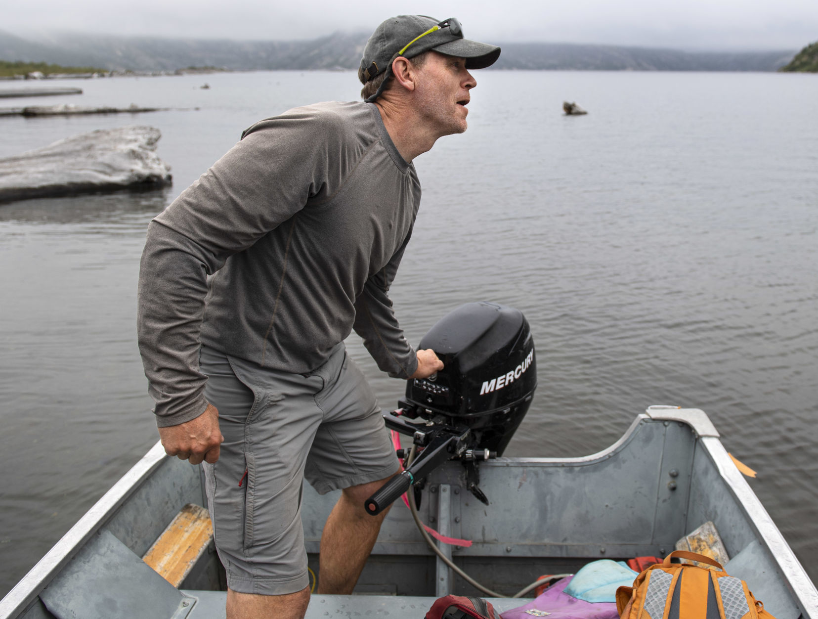 Starting the boat